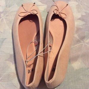 H&M Suede Flats NWOB